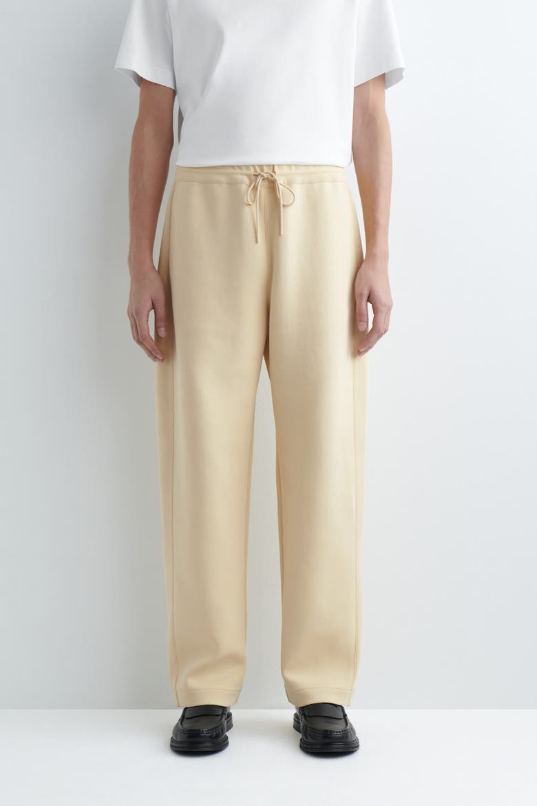 Scuba Knit Relaxed-fit Barrel-leg Joggers, Alternate, color, YELLOW