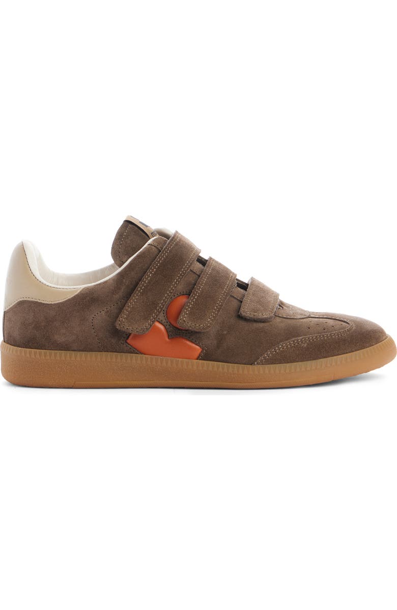 Isabel Marant Beth Low Top Sneaker, Alternate, color, Khaki/ Orange