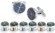 CLIFTON WILSON Clock Cuff Link & Stud Set