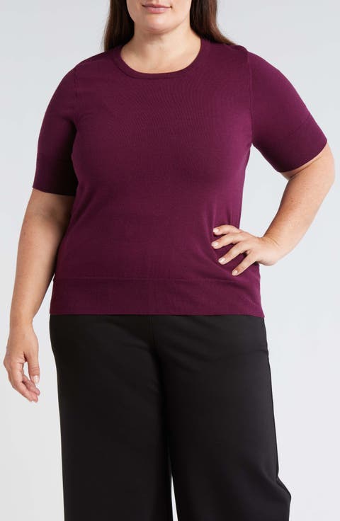 Rosie Short Sleeve Sweater (Plus)