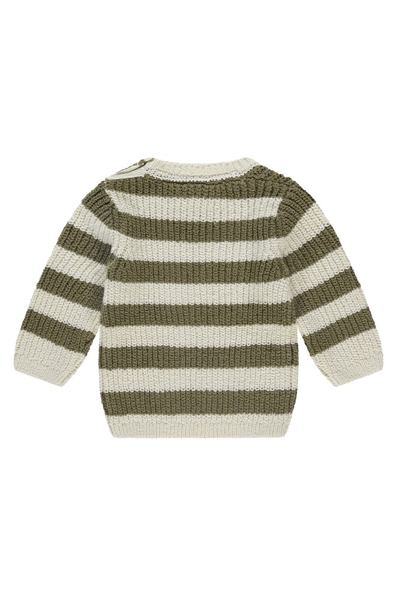 Stripe Knit Sweater, Alternate, color, Army