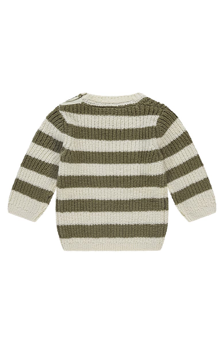 BABYFACE Stripe Knit Sweater, Alternate, color, Army