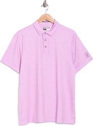 PGA TOUR Cocktail Geo Print Performance Polo