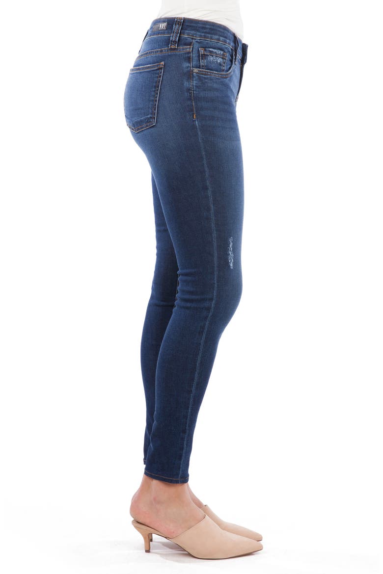 Mia High Waist Distressed Skinny Jeans, Alternate, color, SETTLE