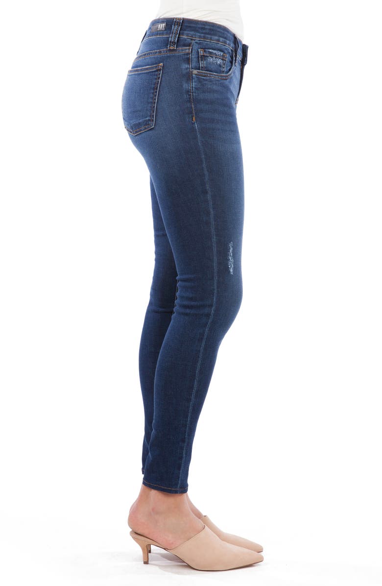 KUT from the Kloth Mia High Waist Distressed Skinny Jeans, Alternate, color, 