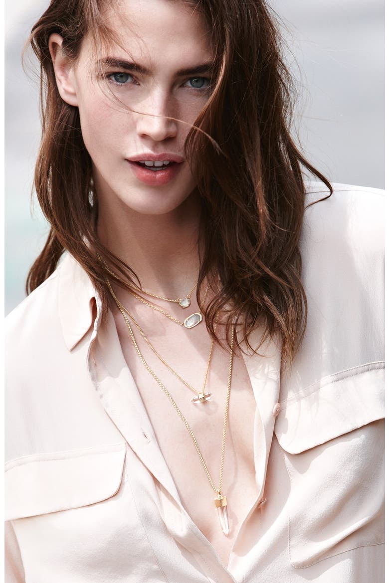 'Mabel' Necklace, Alternate, color, SILVER/ TURQ
