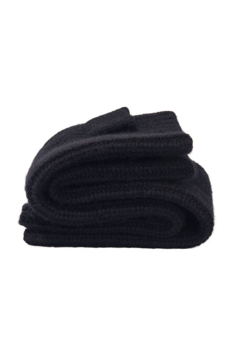 maje Wool and cashmere mittens, Alternate, color, Black