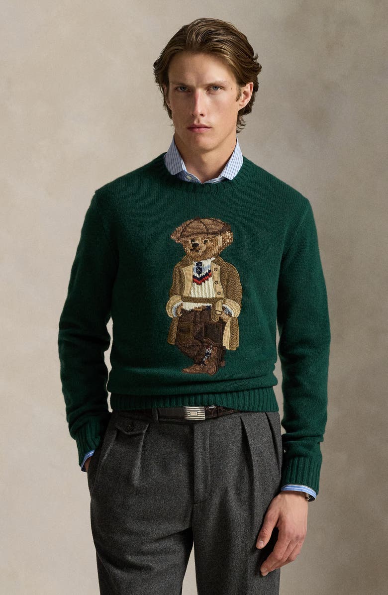 Polo Bear Wool & Cashmere Crewneck Sweater