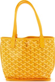 Pre-Owned Goyard Anjou Reversible Tote Coated Canvas Mini