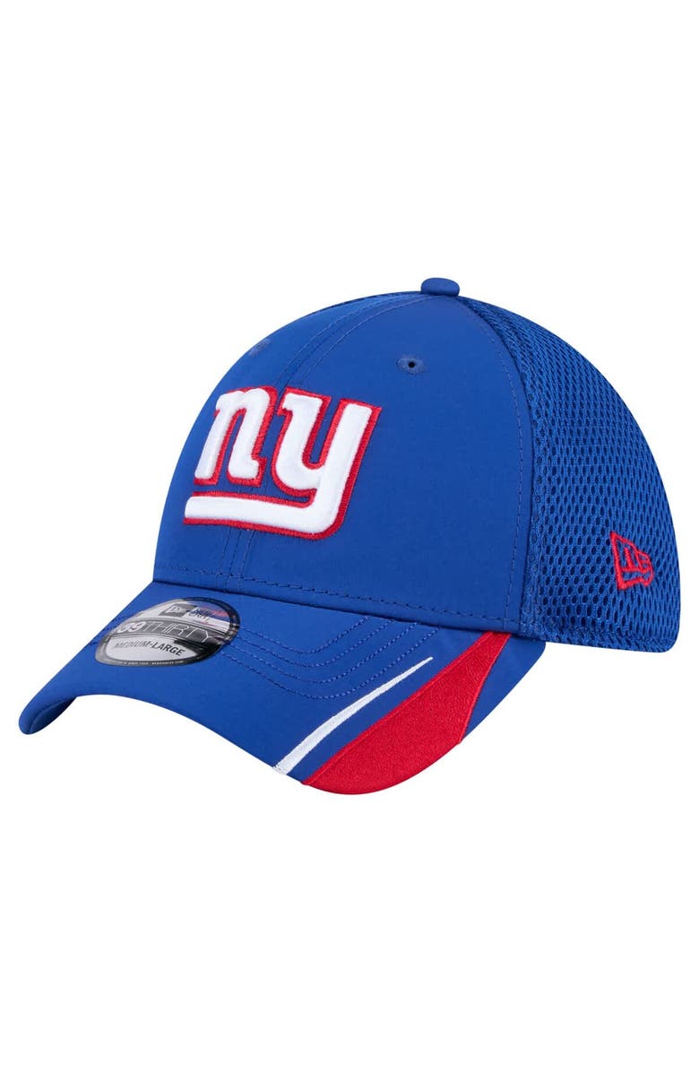 New Era Men's New Era  Royal New York Giants Game Day Linear 39THIRTY Flex Hat, Main, color, 