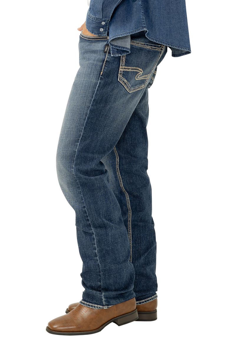 Zac Relaxed Fit Straight Leg Jeans, Alternate, color, CECIL