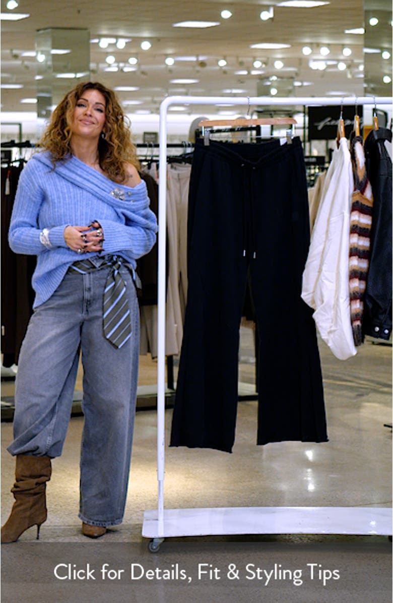 Sportswear Wide Leg Cotton Sweatpants, sales video thumbnail