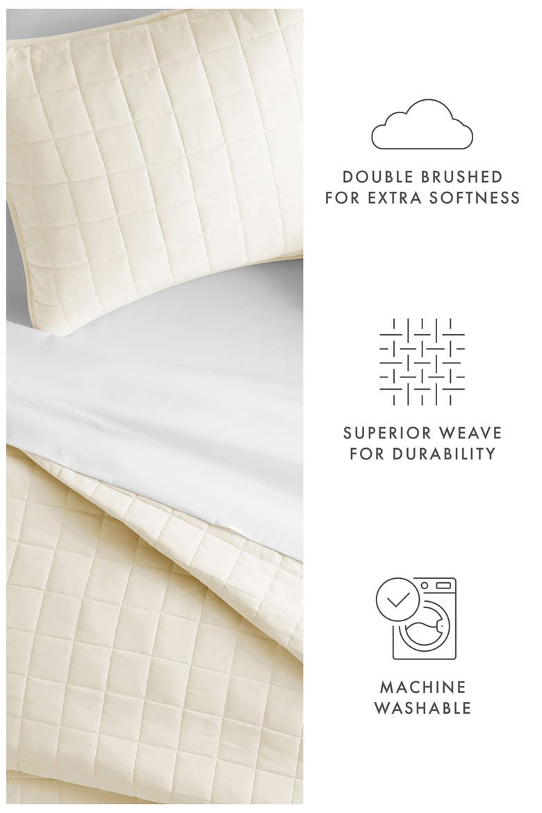 Premium Ultra Quilt & Sham Set, Alternate, color, IVORY