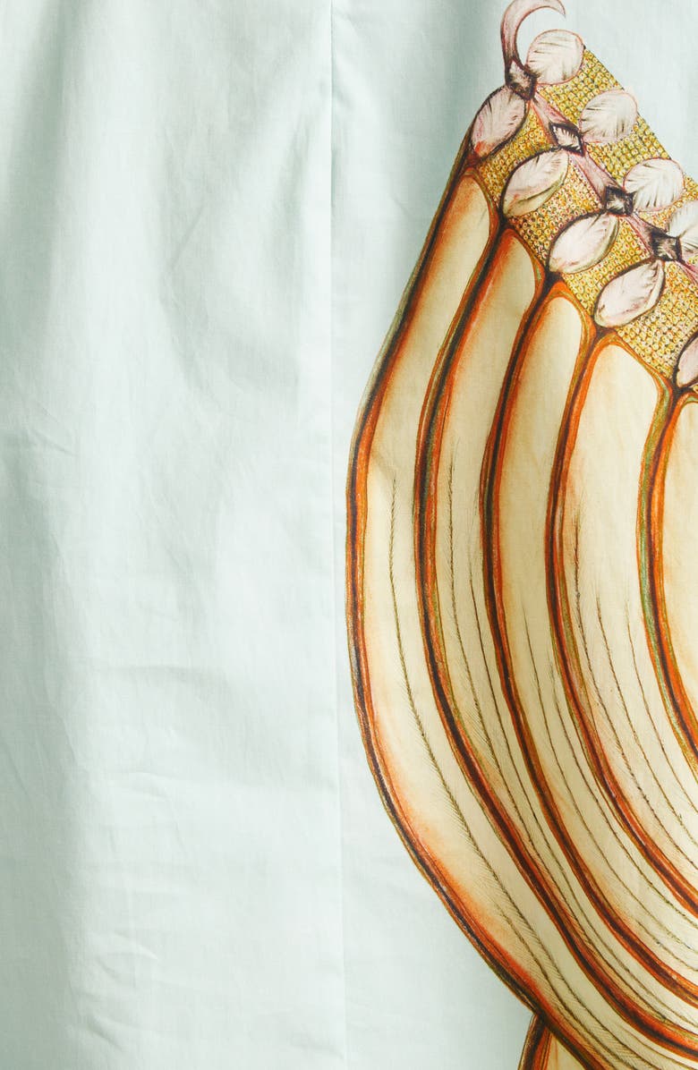 Ulla Johnson Ravena Puff Sleeve Cotton Top, Alternate, color, Water Blossoms