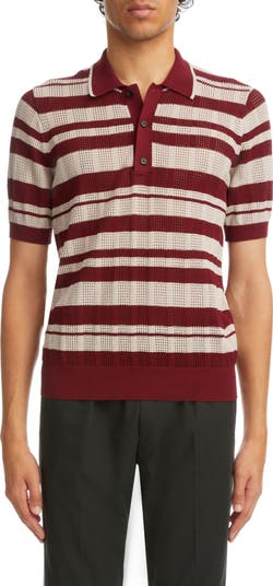 DRIES VAN NOTEN “STRIPE SWEATER POLO” Dries Van Noten Mirko Stripe Sweater Polo | Nordstrom