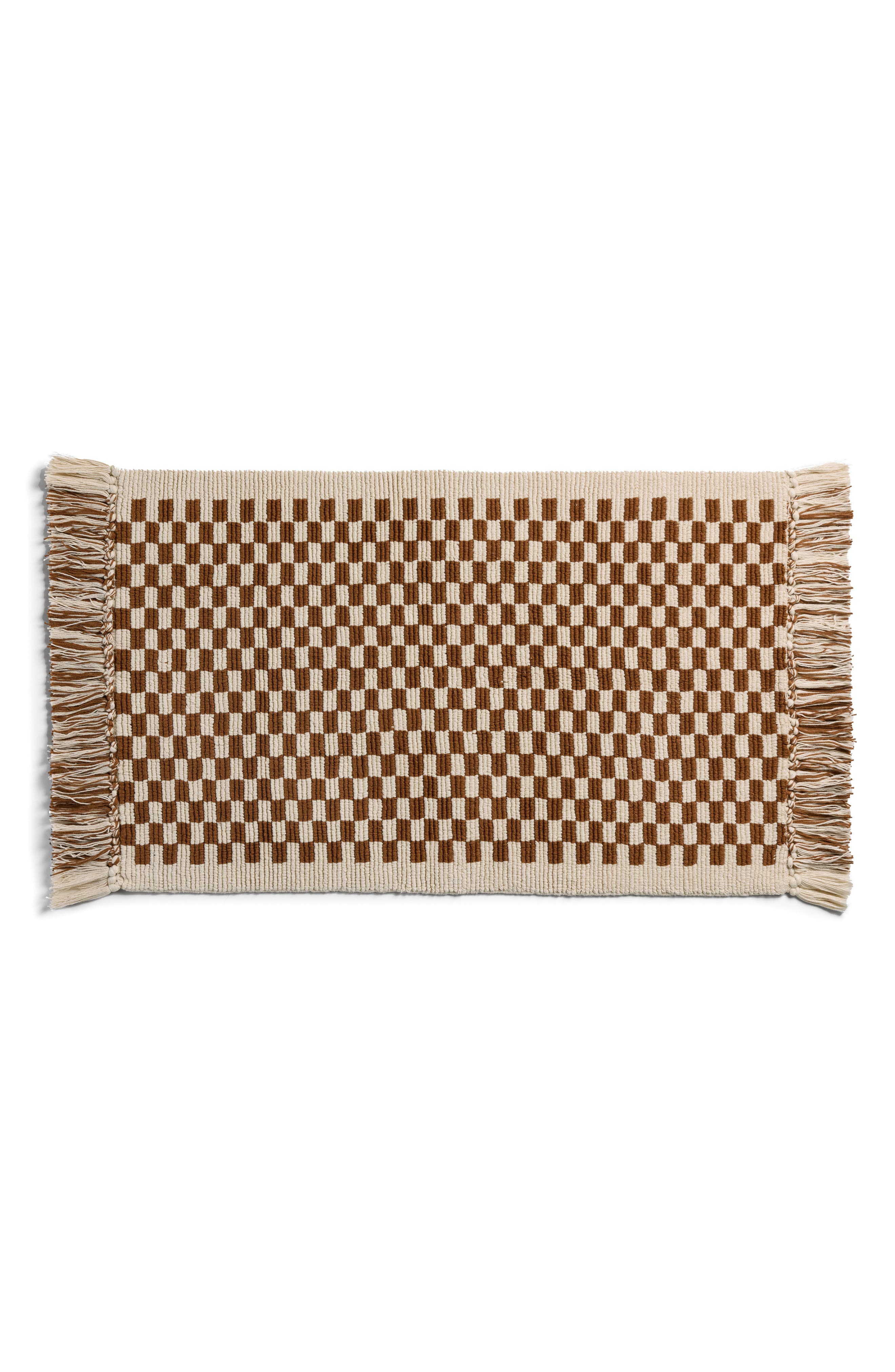 Parachute Checkered Bath Rug | Nordstrom
