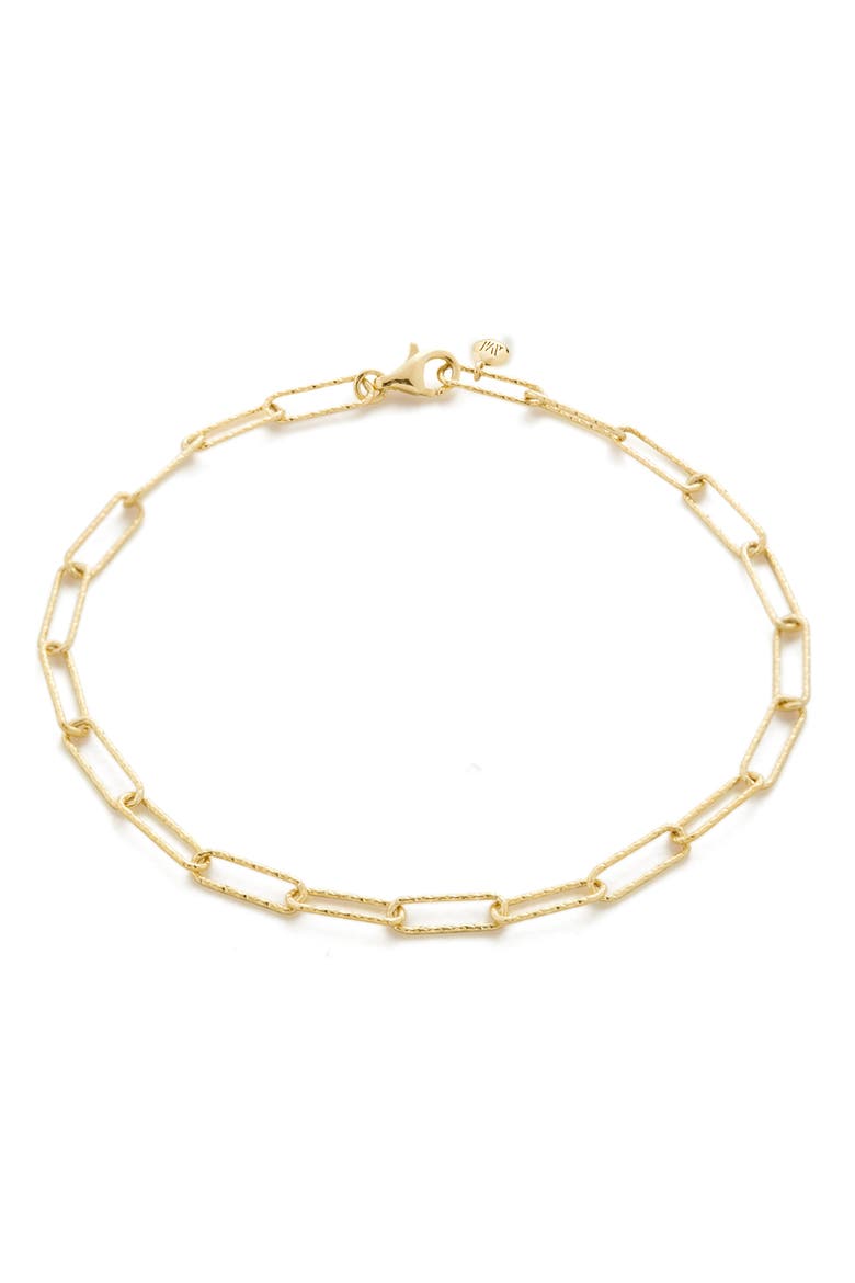 Alta Textured Chain Link Bracelet, Alternate, color, 14KT SOLID GOLD