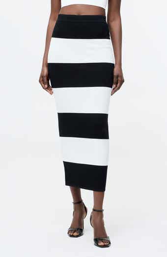 French Connection Stripe Knit Skirt