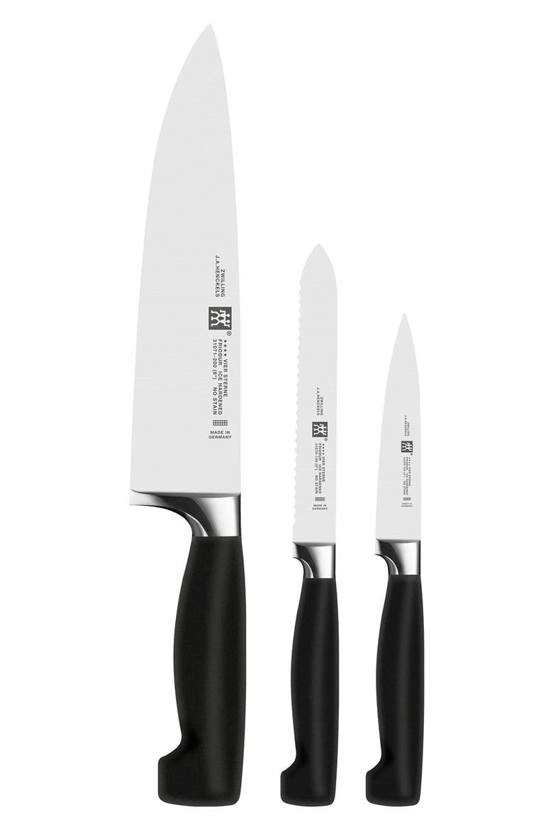 Four Star 3-Piece Starter Knife Set, Main, color, STAINLESS STEEL