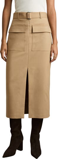 【海外限定】REISSスカート☆Oakley flap-pocket woven midi ski Reiss Oakley Midi Skirt | Nordstrom