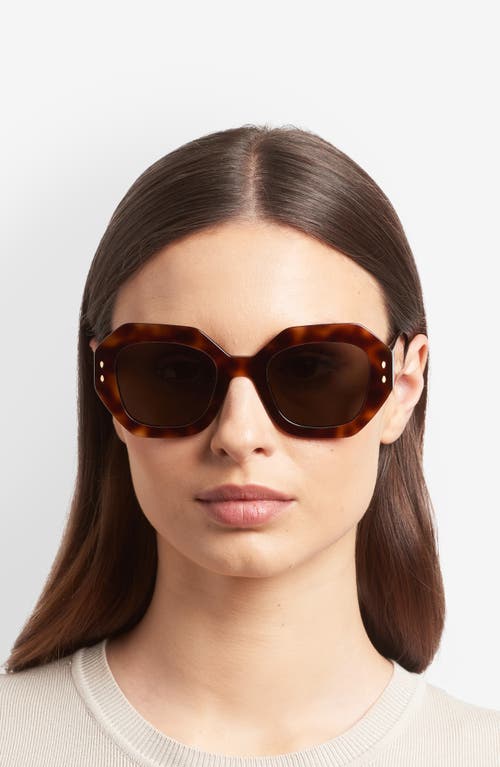Isabel Marant 52mm Rectangular Geometric Sunglasses In Multi