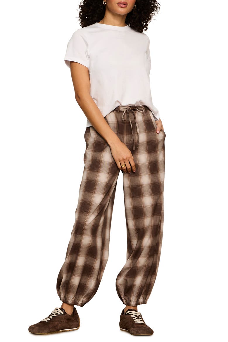 Float On Balloon Pants, Alternate, color, COCOA POWDER BROWN PLAID