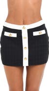L'AGENCE Coco Colorblock High Waist Cover-Up Skirt