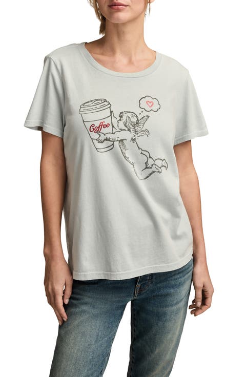 Chrerub Coffee Classic Cotton Crewneck T-Shirt