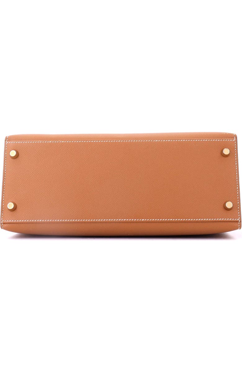 Pre-Owned Hermes Kelly Handbag Brown Epsom with Gold Hardware 28, Alternate, color, Gold