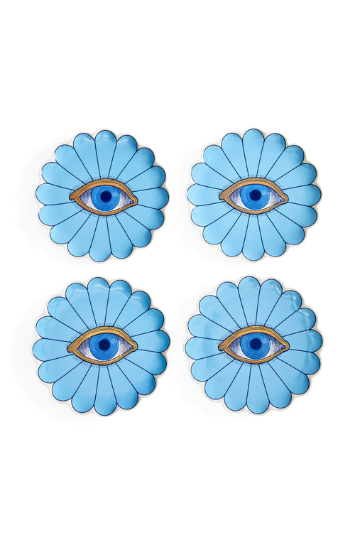 Jonathan Adler Fleur Canapé Plate Set In Multi