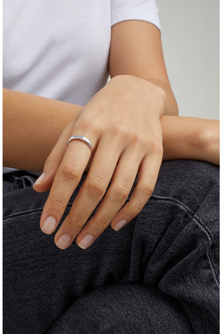 Nura Reef Stacking Ring, Alternate, color, SILVER