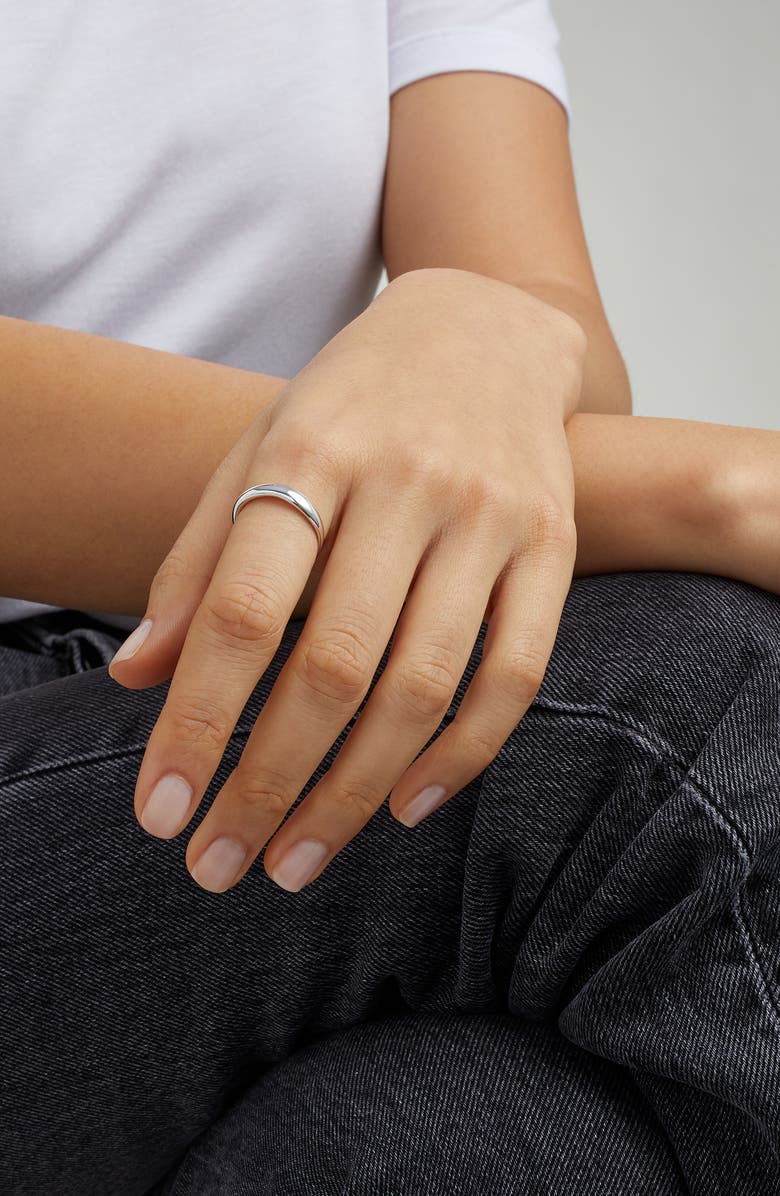 Monica Vinader Nura Reef Stacking Ring, Alternate, color, Silver