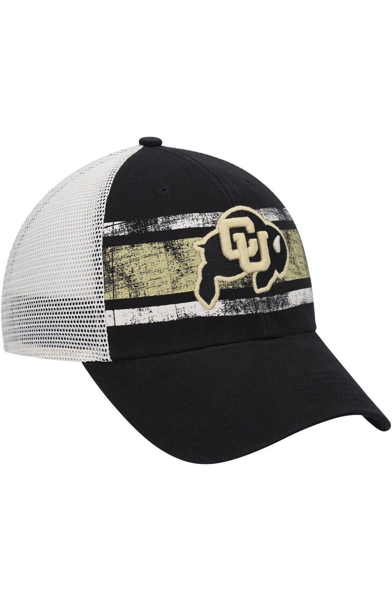'47 Men's '47 Black/White Colorado Buffaloes Interlude MVP Trucker Snapback Hat, Alternate, color, 