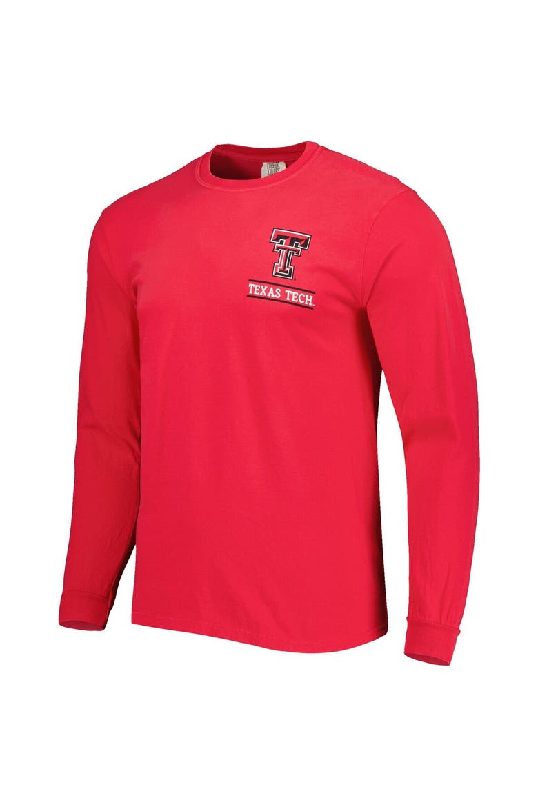 Men's Red Texas Tech Red Raiders Circle Campus Scene Long Sleeve T-Shirt, Alternate, color, Red