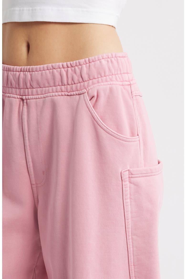 Ryan Cotton Barrel Sweatpants, Alternate, color, CLAY PINK