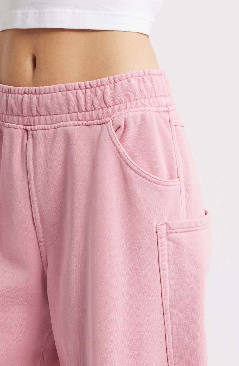 AFRM Ryan Cotton Barrel Sweatpants, Alternate, color, Clay Pink