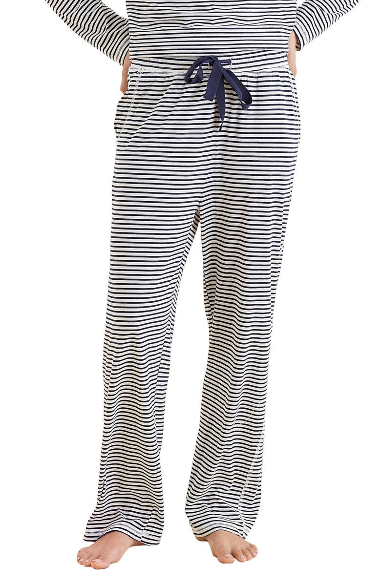 Papinelle Jada Stripe Organic Cotton Pajama Pants, Main, color, 
