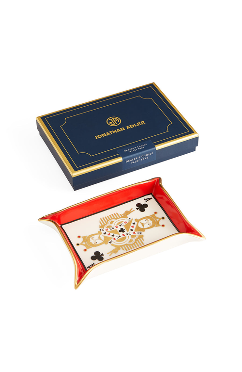 Jonathan Adler Playing-card Decorative Tray In Multi