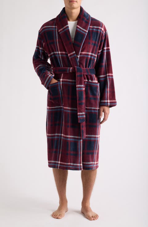 Firelight Plush Shawl Robe