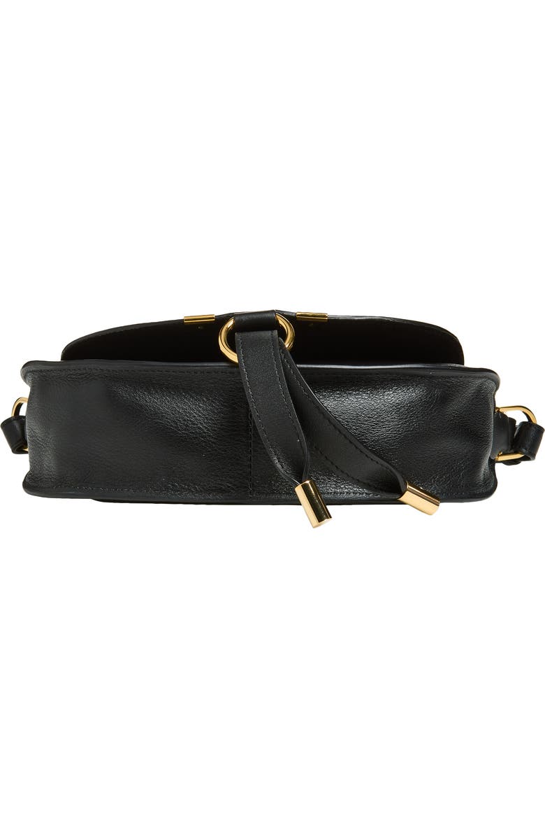Chloé Mini Marcie Leather Camera Shoulder Bag, Alternate, color, Black