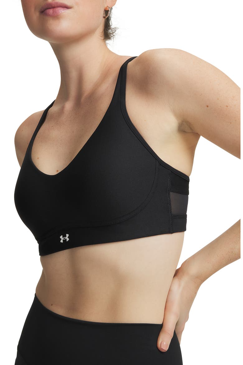 Infinity Low 2.0 Sports Bra, Main, color, BLACK / / WHITE