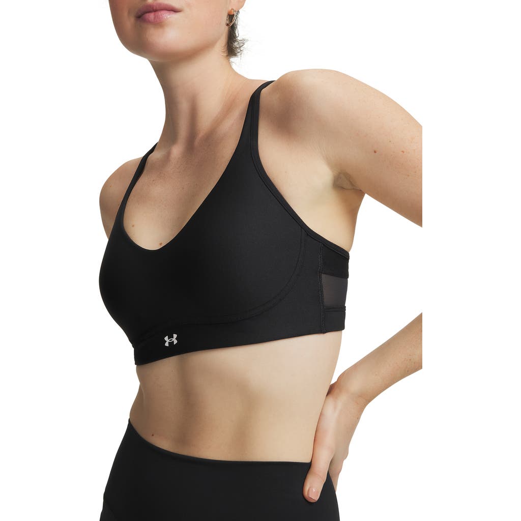 Under Armour Infinity Low 2.0 Sports Bra in Black//White at Nordstrom, Size Small