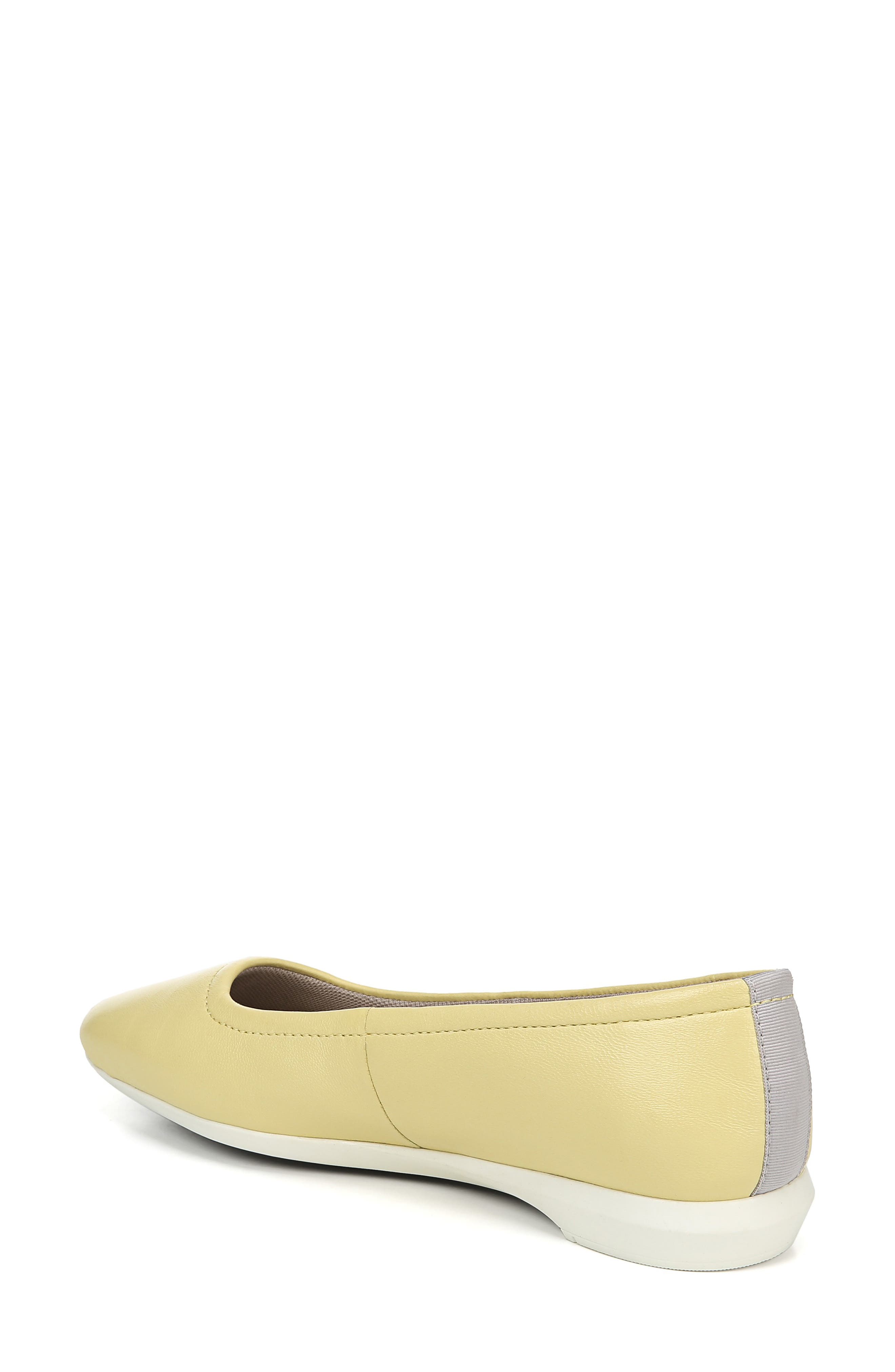 Alya Flat, Alternate, color, FLASH YELLOW LEATHER