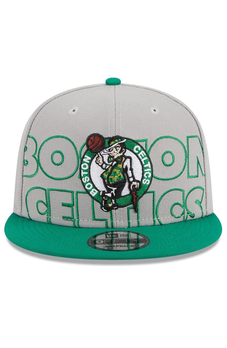 New Era Men's New Era Gray/Kelly Green Boston Celtics 2023 NBA Draft Two-Tone 9FIFTY Snapback Hat, Alternate, color,