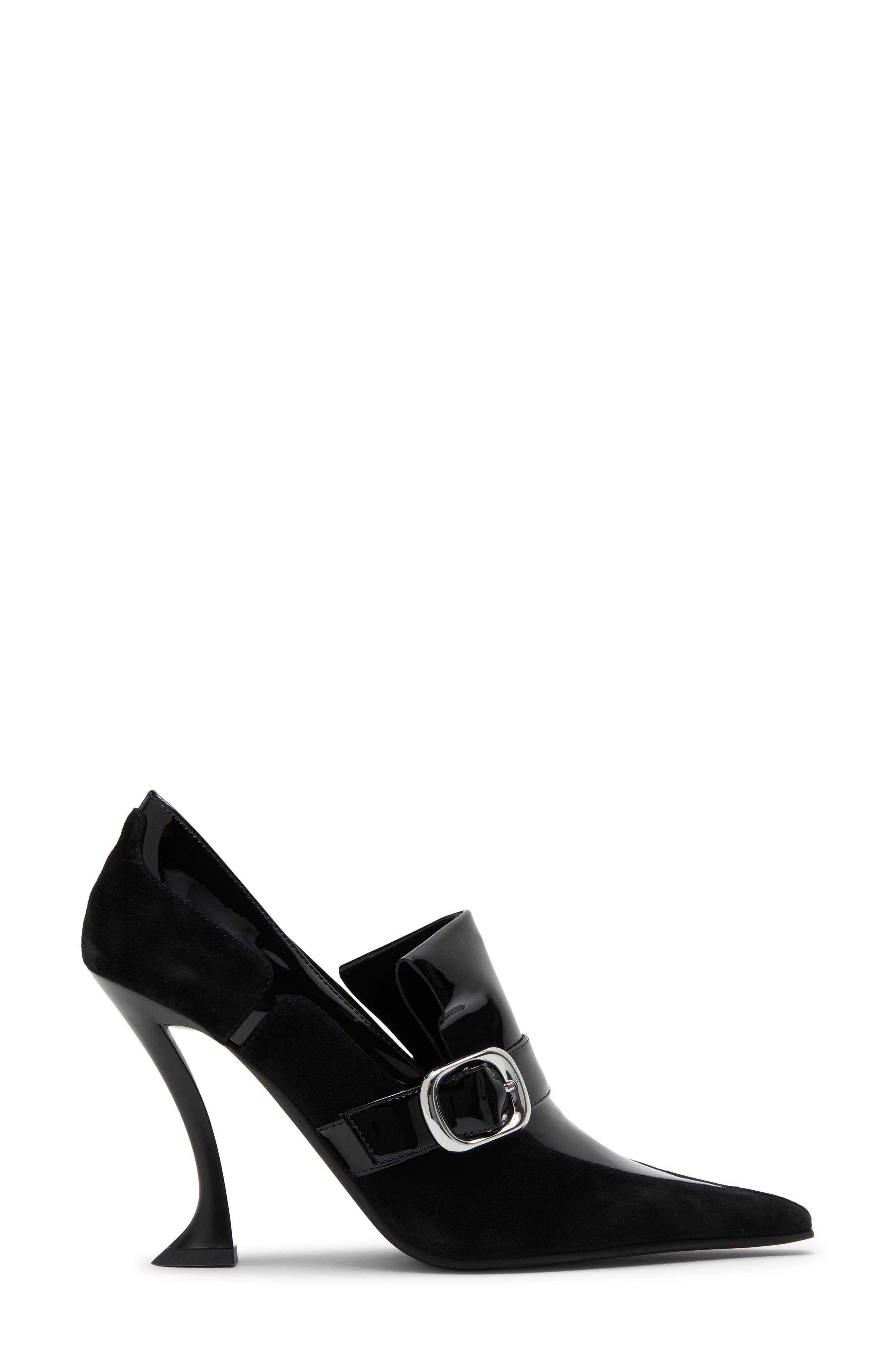 Dreyfus Pointed Toe Buckle Pump, Alternate, color, BLACK PATENT