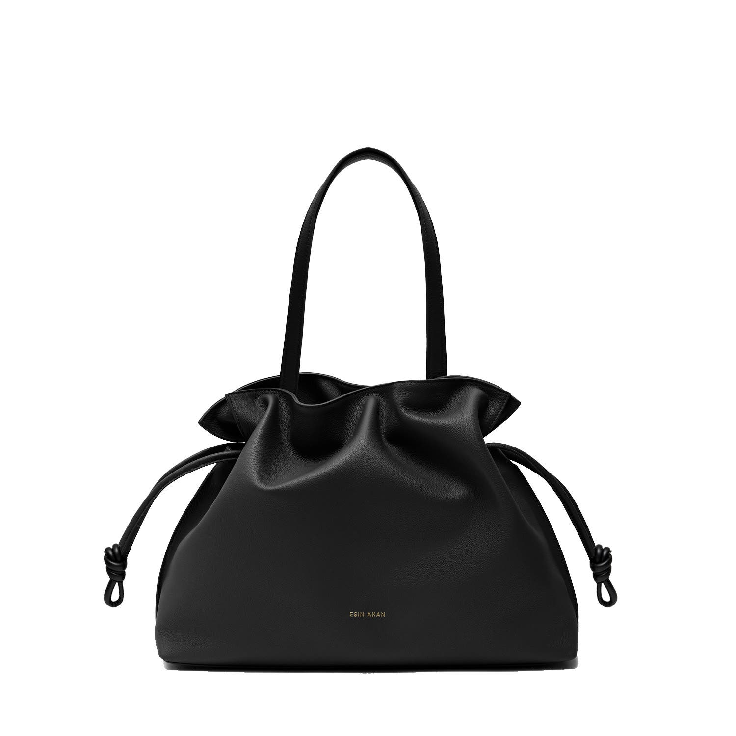 Esin Akan 2-in-1 Emma Leather Tote Bag, Alternate, color, Black