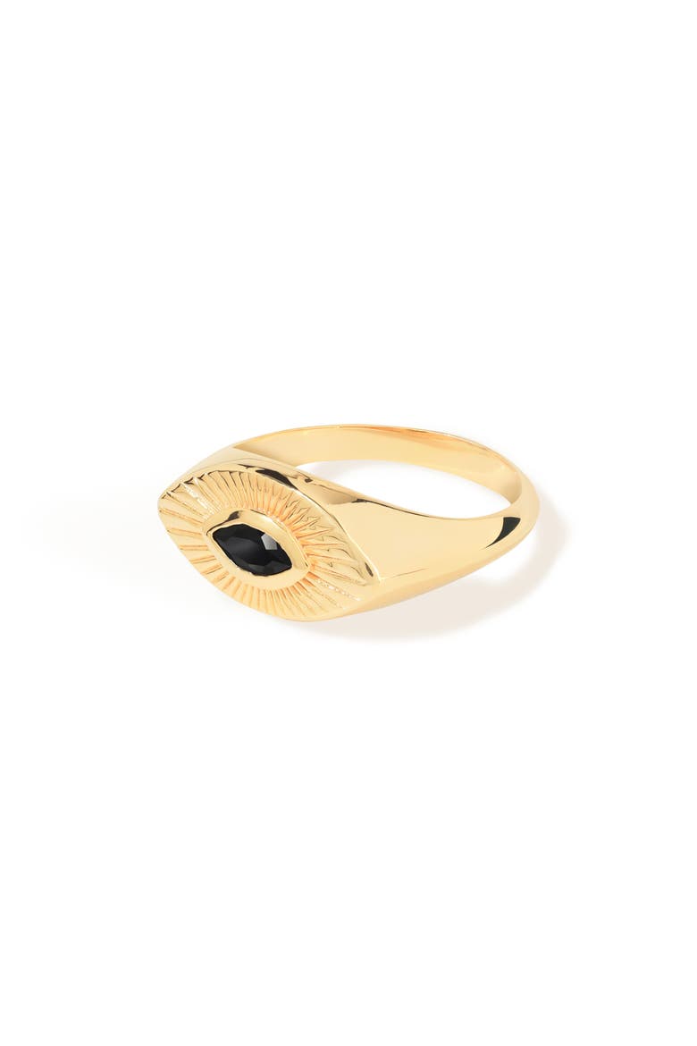 Black Spinel Statement Ring, Alternate, color, BLACK