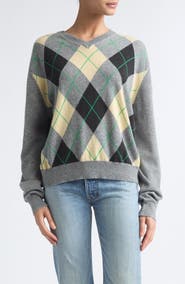 RÙADH The Academy Argyle Cashmere Sweater