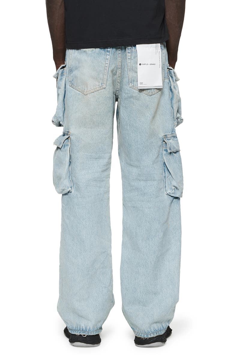 PURPLE BRAND Double Cargo Wide Leg Jeans, Alternate, color, 