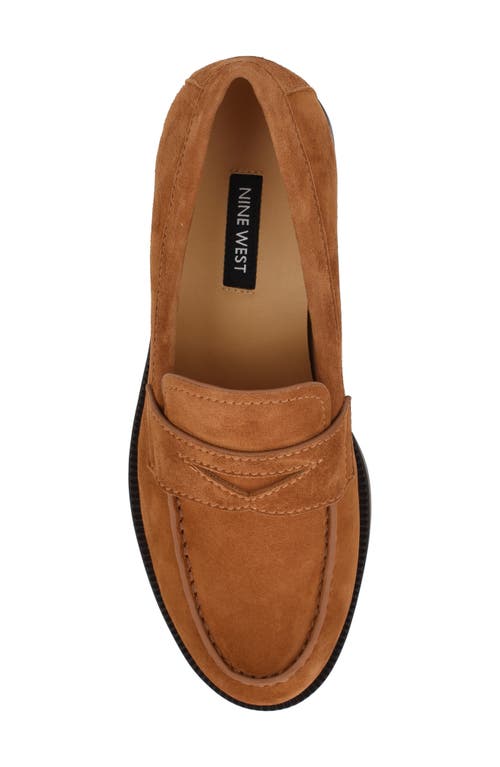 Nine West Berg Penny Loafer In Brown